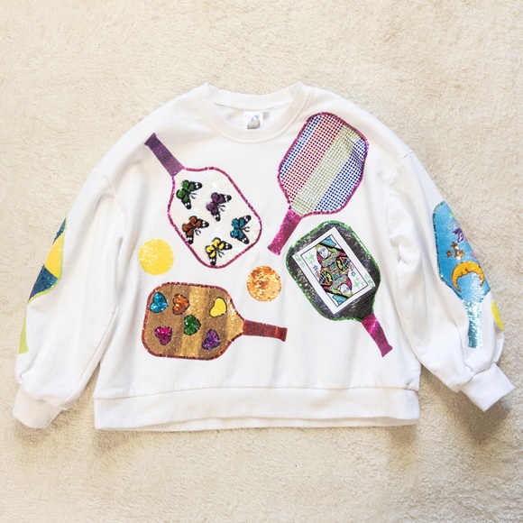 Queen of Sparkles Colorful Graphic Women's Sweater - Picture 7 of 8